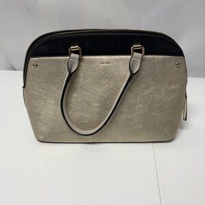 Aldo Gold and Navy Women's Handbag In Great Condition